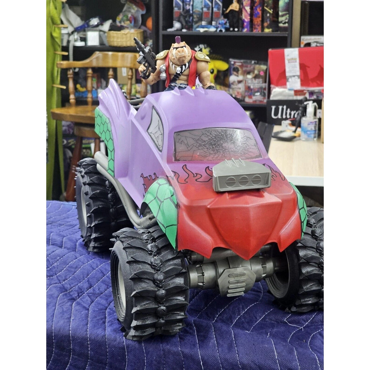 Custom Turtle Tenderizer Monster Truck w/ Playmates Bebop Cartoon Tmnt