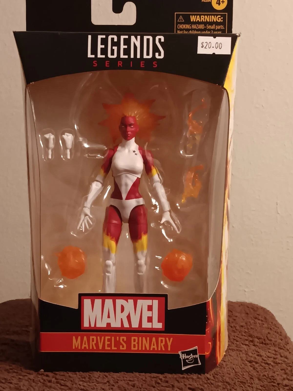 HASBRO MARVEL LEGENDS MARVEL'S BINARY 6" ACTION FIGURE EXCLUSIVE 2021 IN HAND