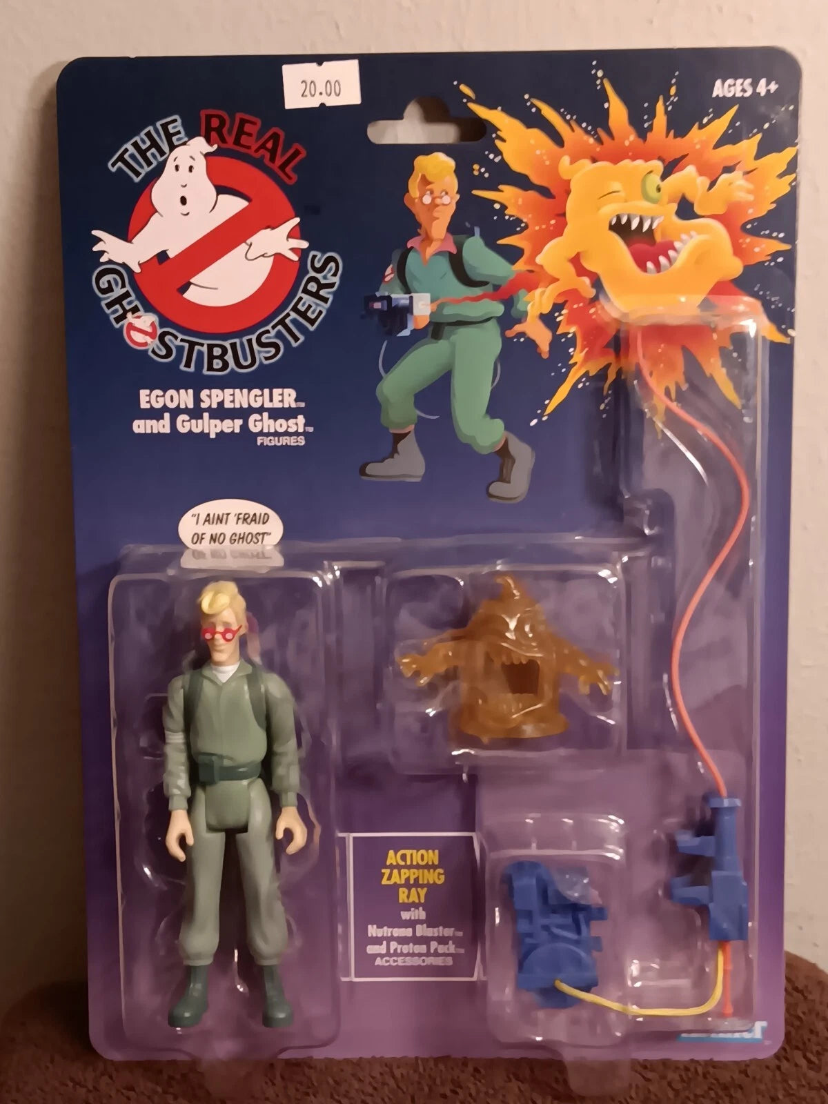 The Real Ghostbusters Peter Venkman & Grabber Ghost Retro Series Kenner