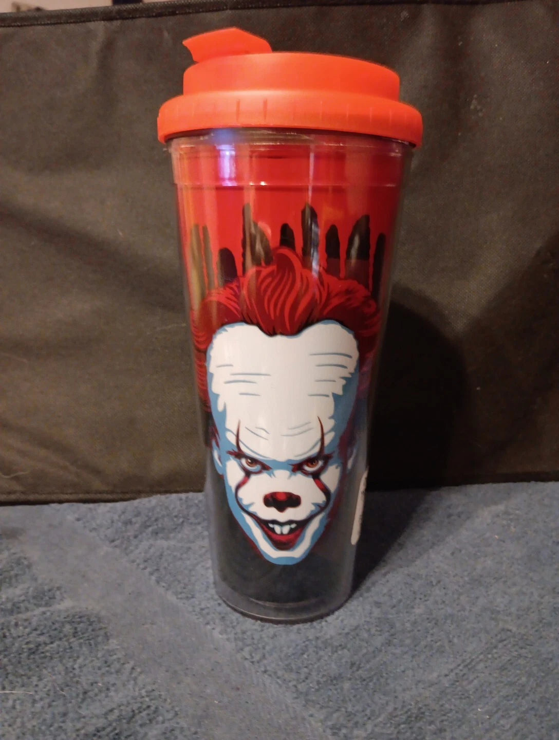 IT Double Walled Travel Tumbler 24 oz Pennywise Hot Cold Horror Stephen King NEW
