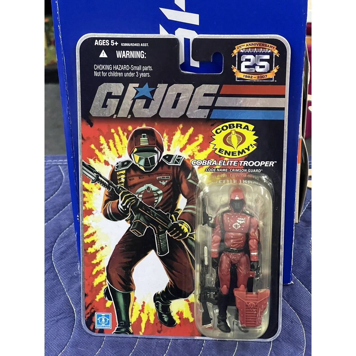 COBRA ELITE TROOPER G.I. JOE 25TH ANNIVERSARY FOIL “CRIMSON GUARD”
