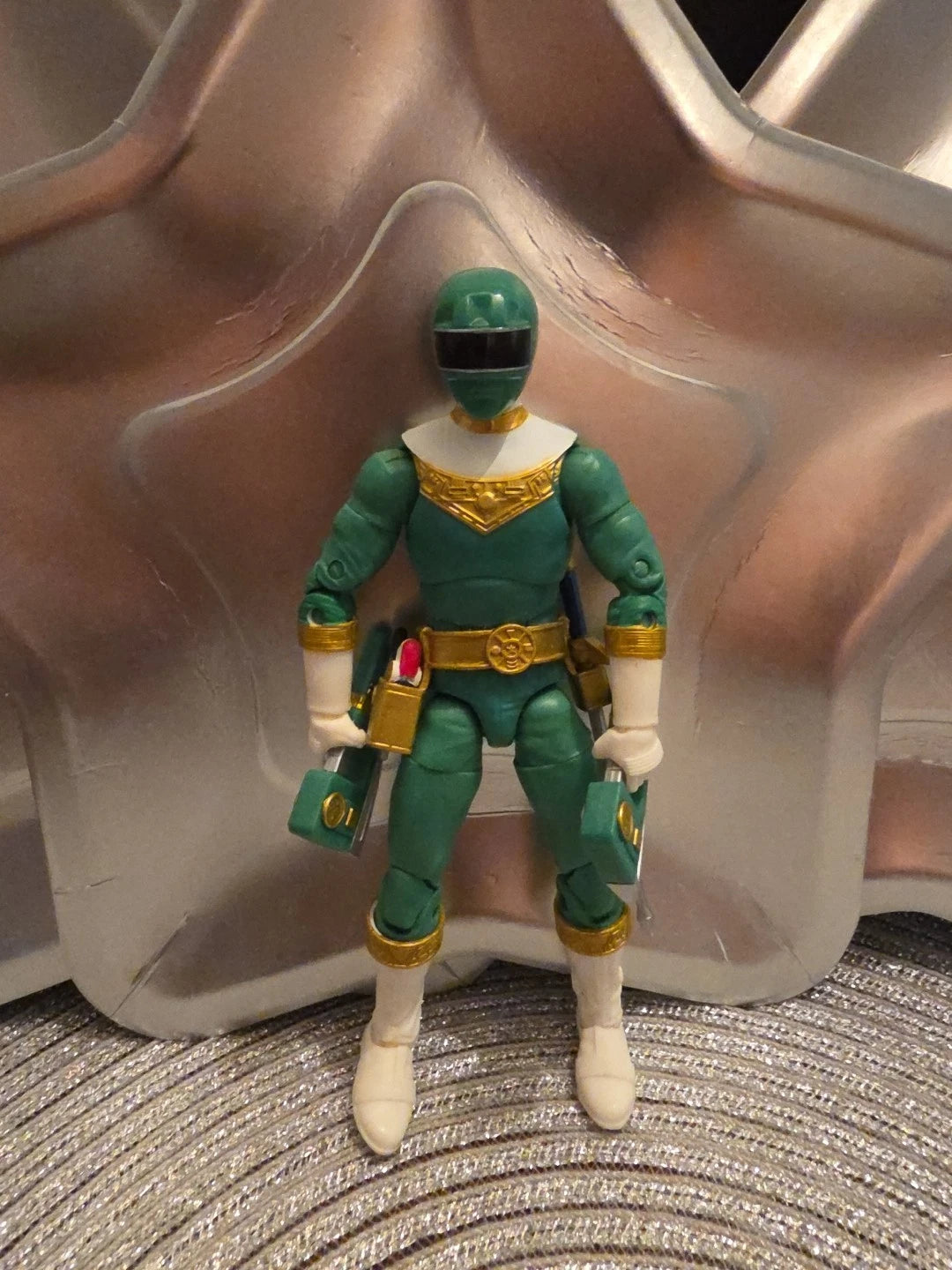 Hasbro Power Rangers Lightning Collection Zeo Green Ranger Adam Park 6" Loose