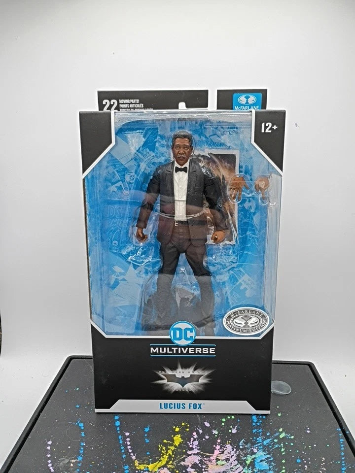 McFarlane DC Multiverse Lucius Fox Batman Begins Action Figure PLATINUM