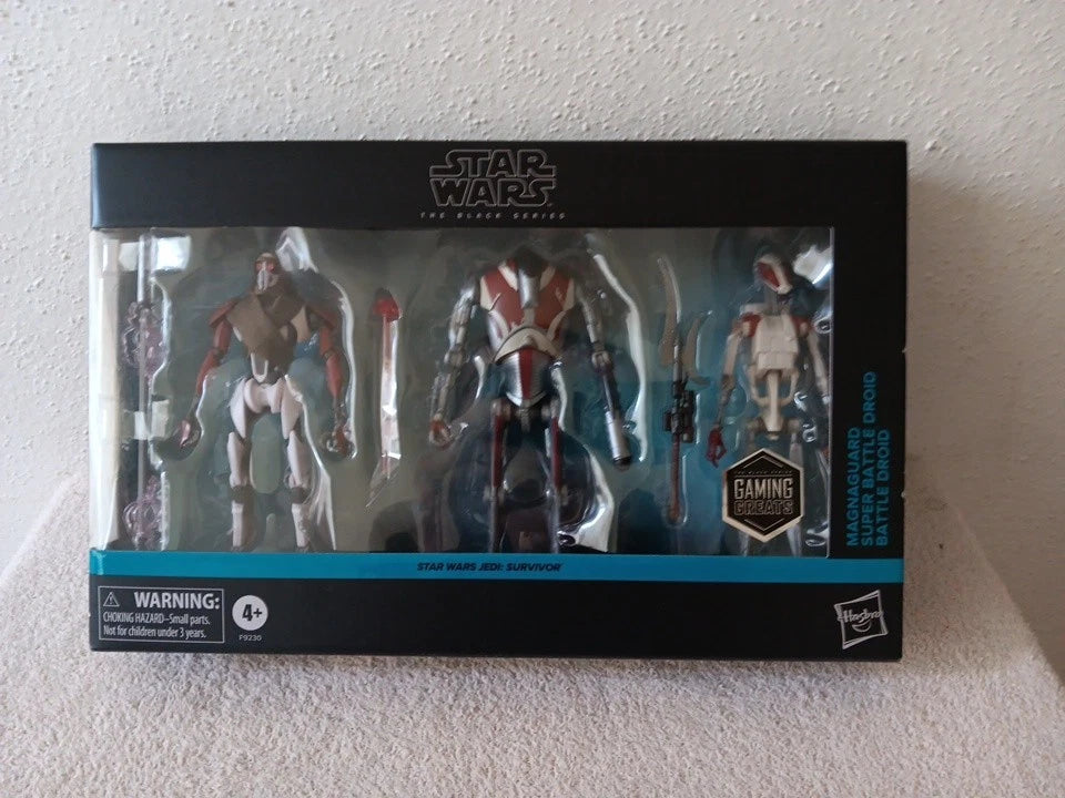 Star Wars Black Series Jedi Survivor MagnaGuard Super Battle Droid NEW 6” 3 Pack