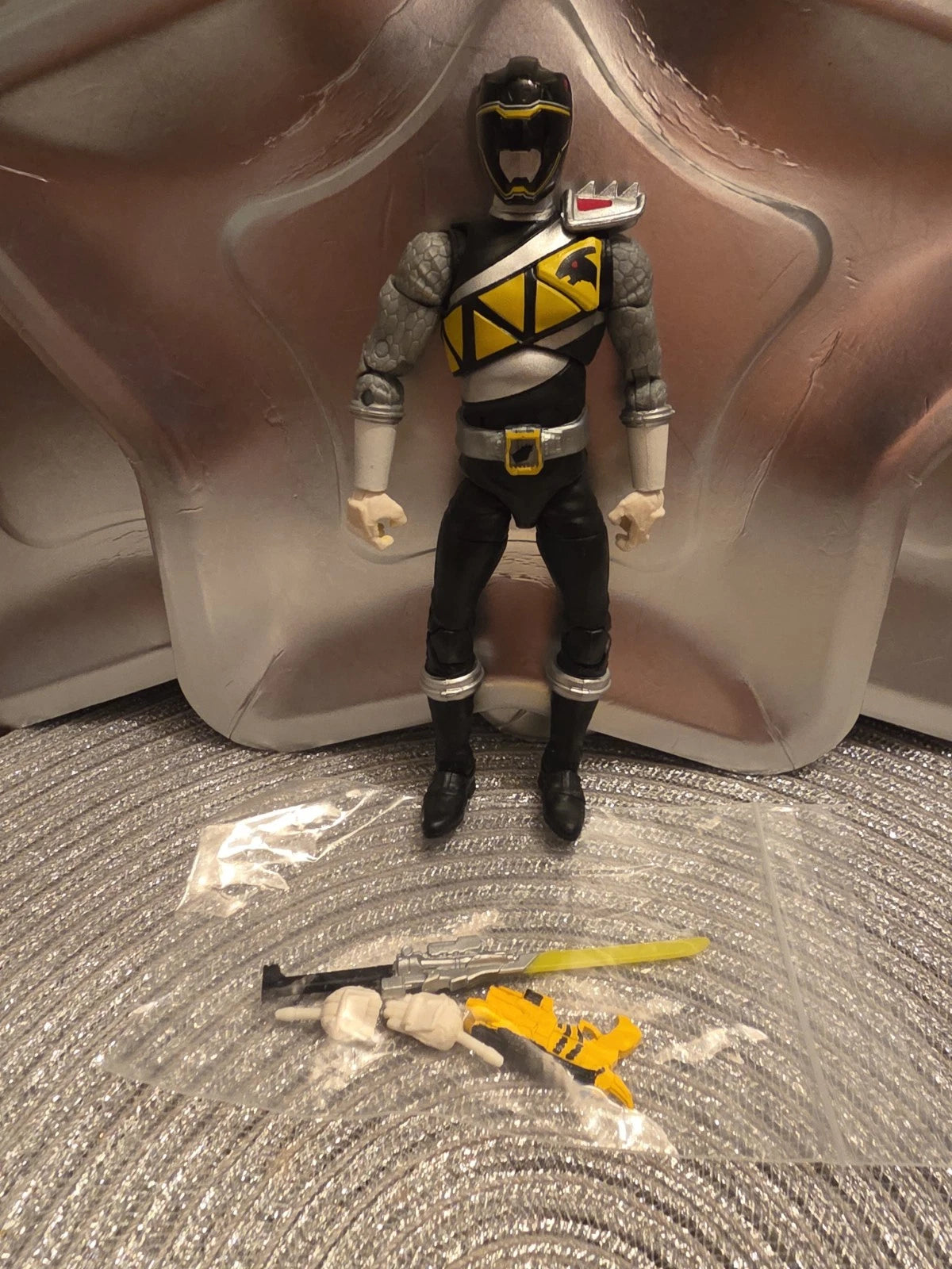 Hasbro Power Rangers Lightning Collection Target Dino Charge Black Ranger Figure