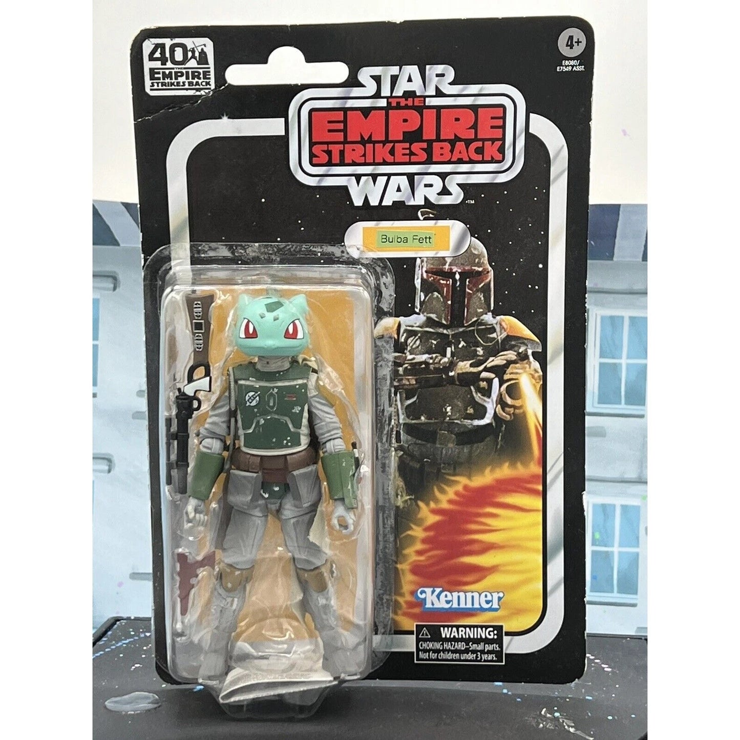 Custom Bulba Fett Star Wars Black Series Boba Fett Pokemon Bulbasaur Retro Card