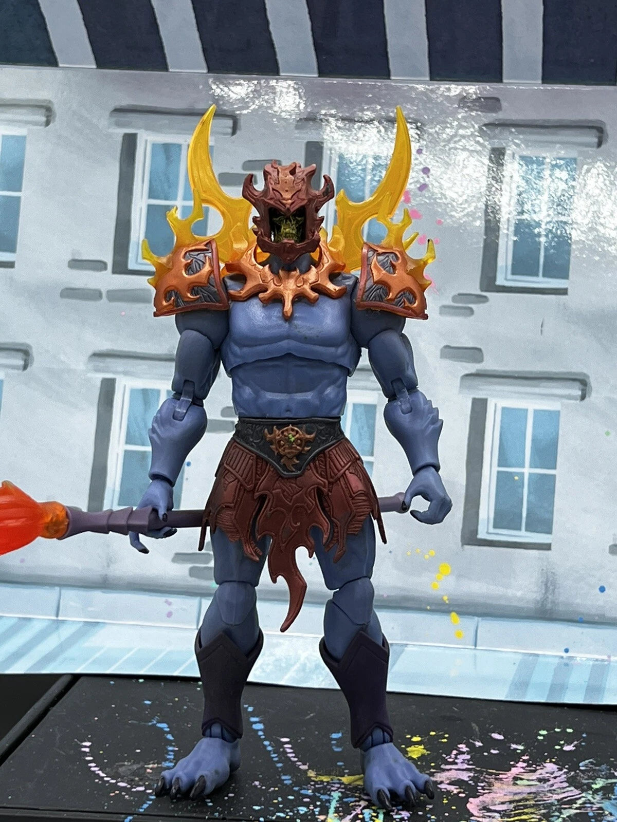 Custom Fire Armor Skeletor Masterverse 200x Motuc Motu Classics