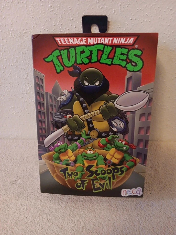 🔥 NECA TMNT TEENAGE MUTANT NINJA TURTLES "DARK LEONARDO TWO SCOOPS OF EVIL" 🔥