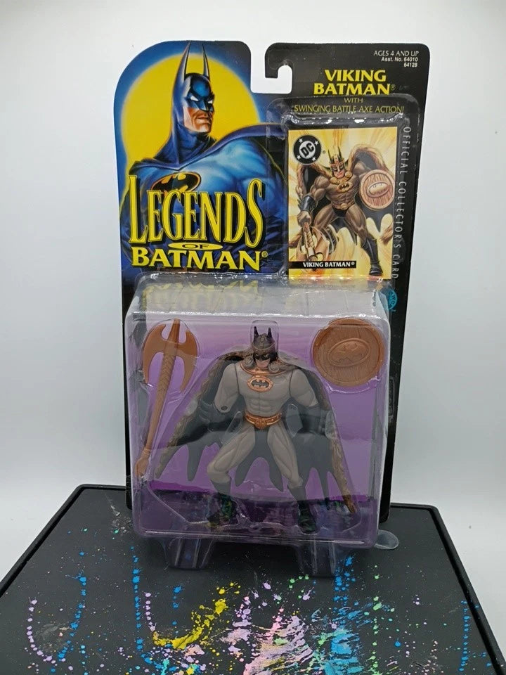 Kenner Legends Of Batman Viking Batman Action Figure With collector's Card