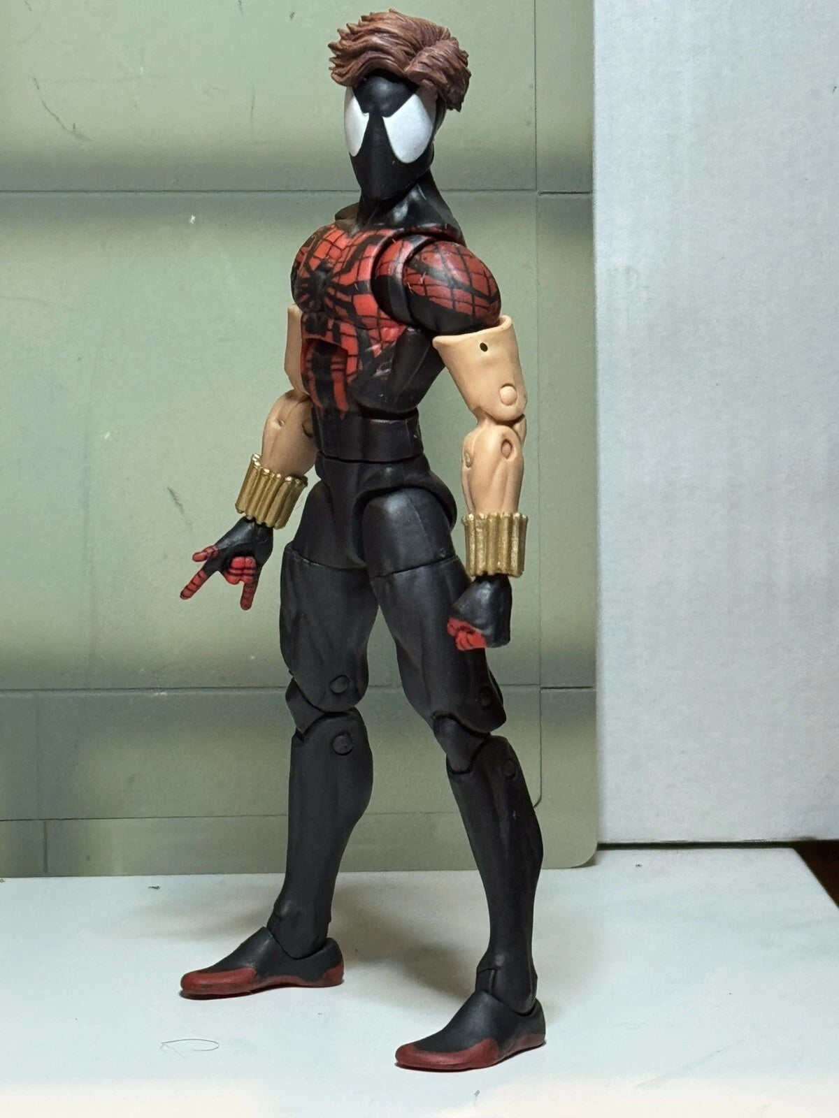 Custom Spider-Kid Charlie Parker Spider-Man Retro Marvel Legends Spider-Boy