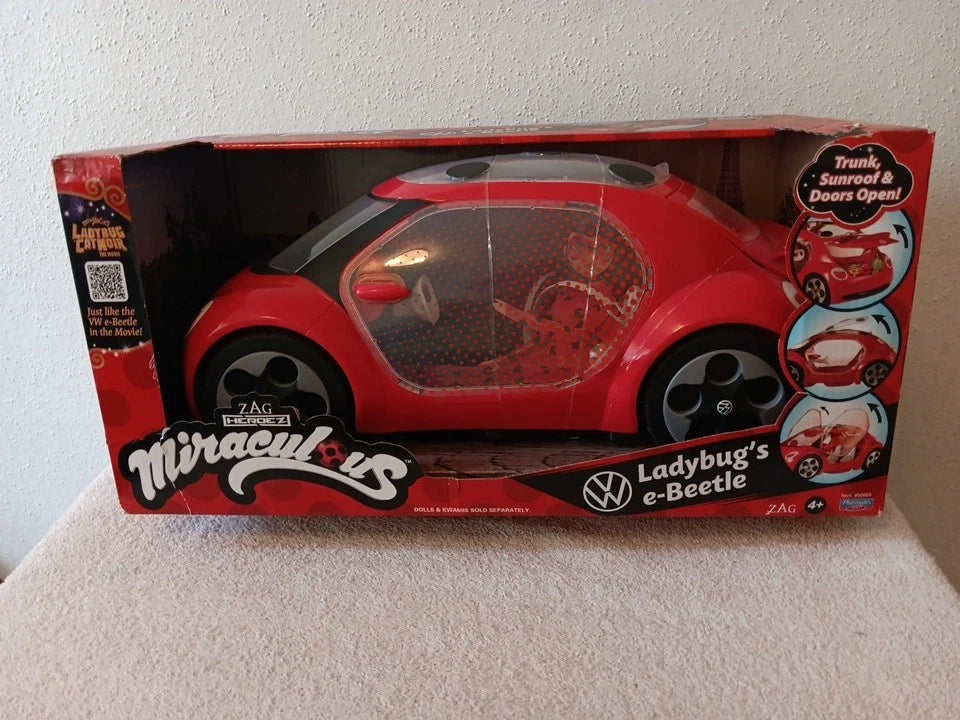 Miraculous Ladybug VW Volkswagen E-Beetle Car Playmates Toys