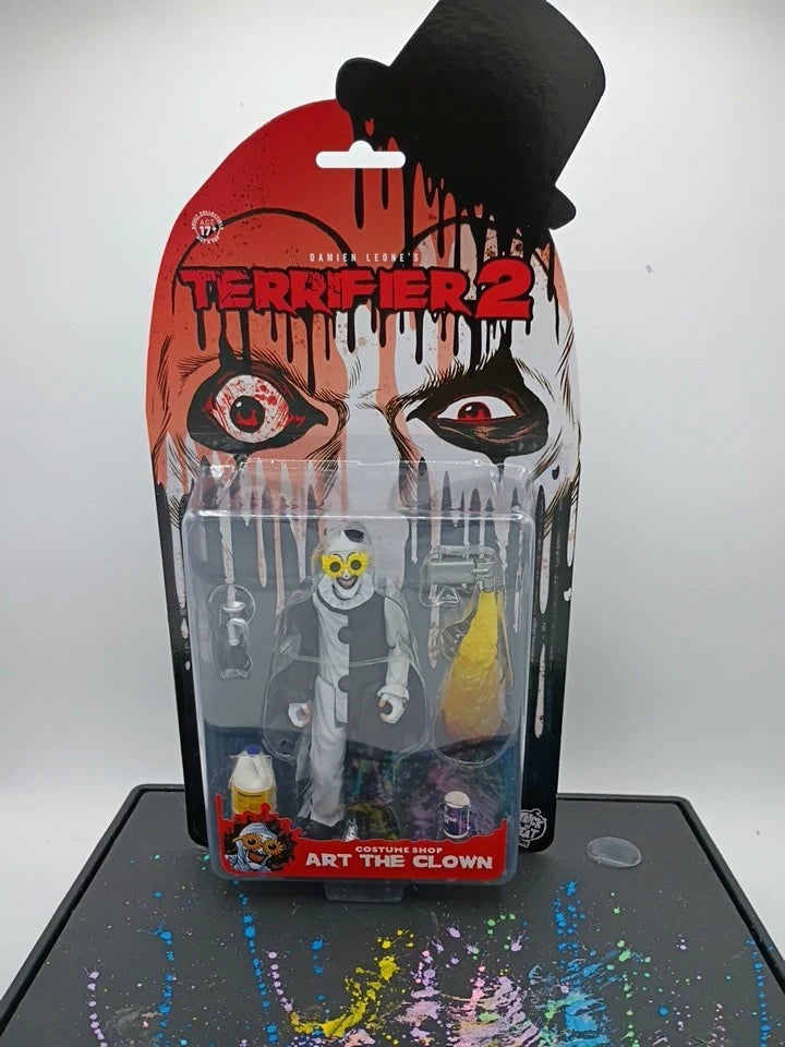 Terrifier 2 Costume Shop Art the Clown Action Figure, Trick Or Treat Studios