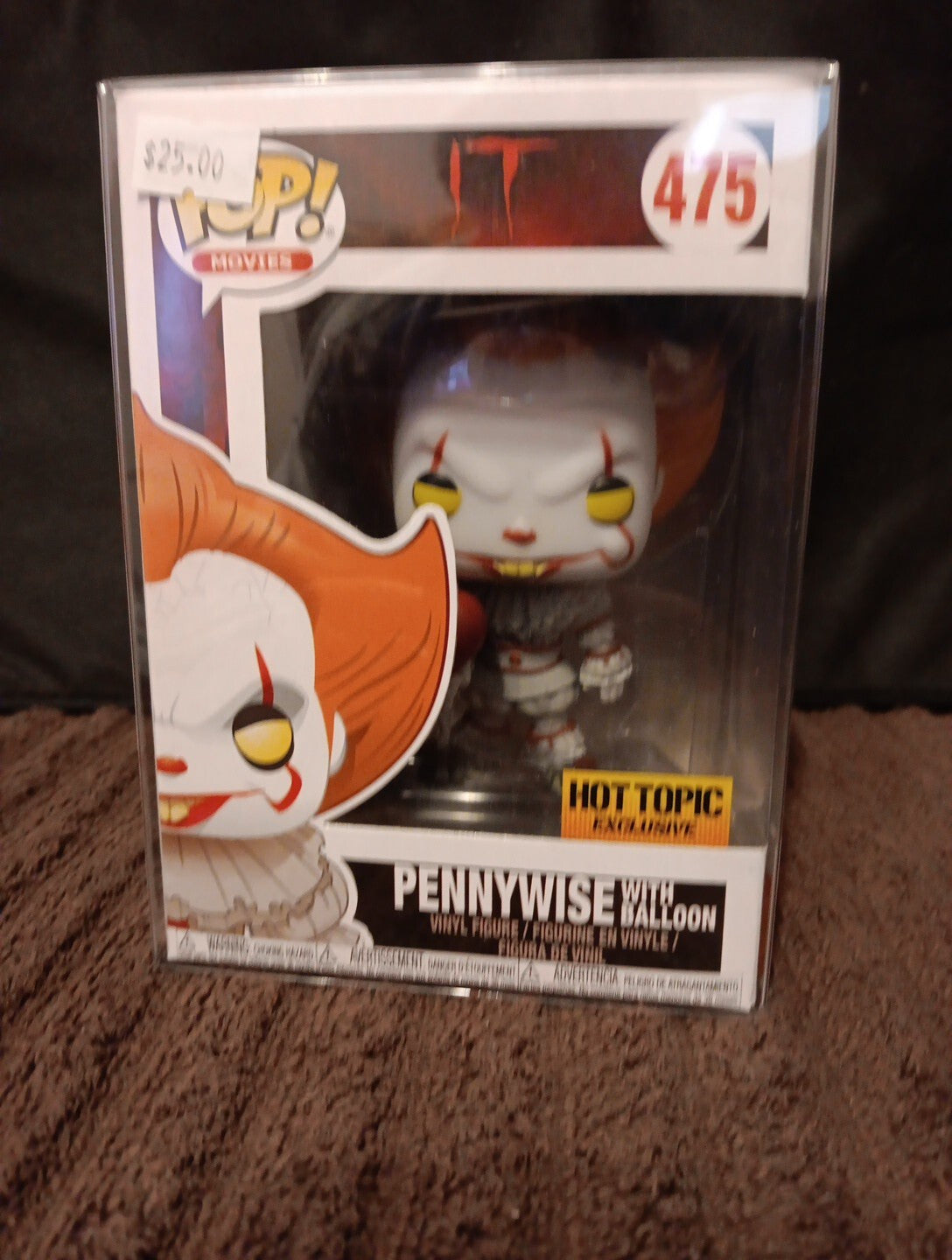 Funko pop Movies It Pennywise with balloon Hot Topic Exclusive #475
