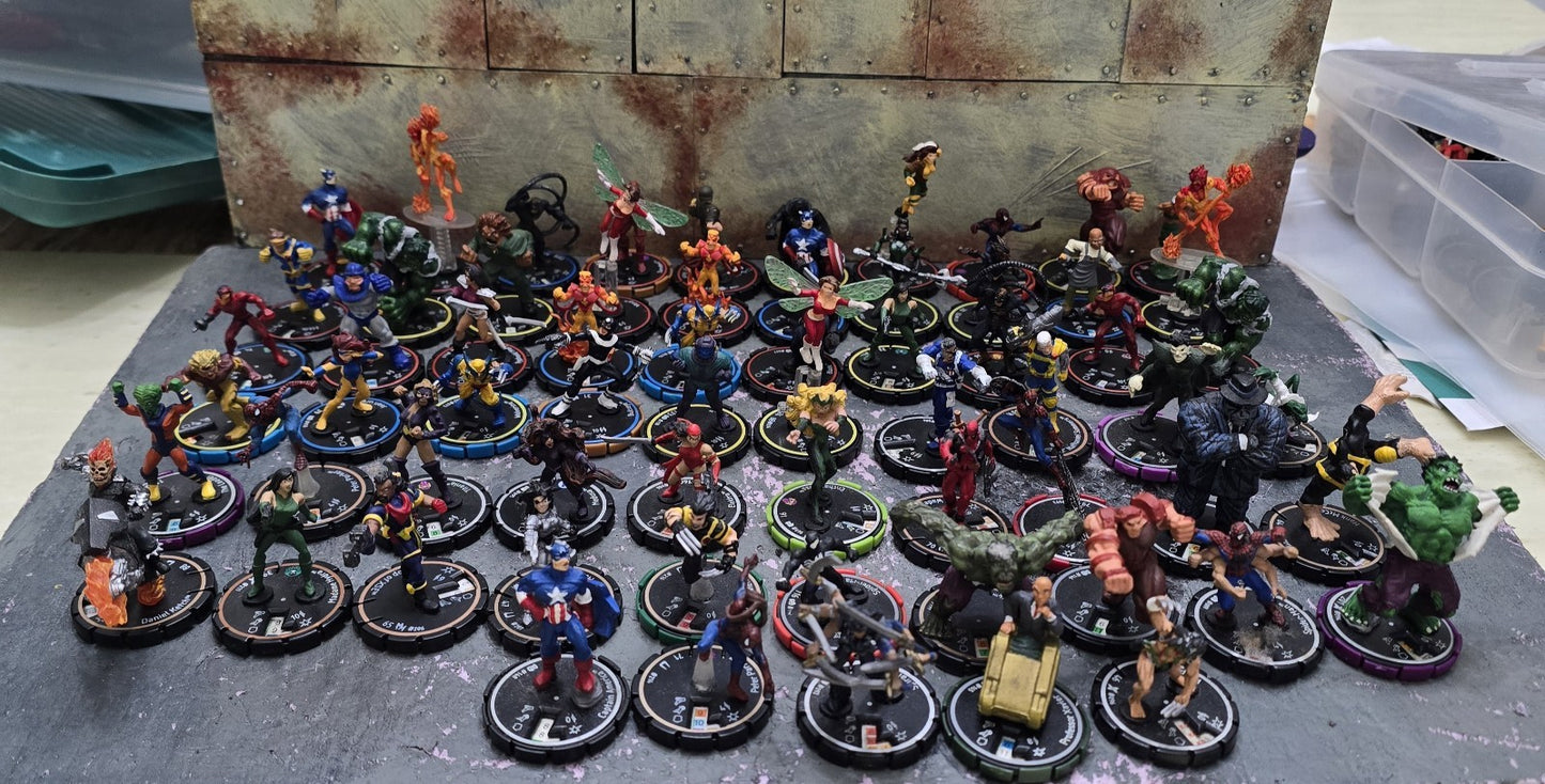 Marvel Heroclix Lot of 65 Figures