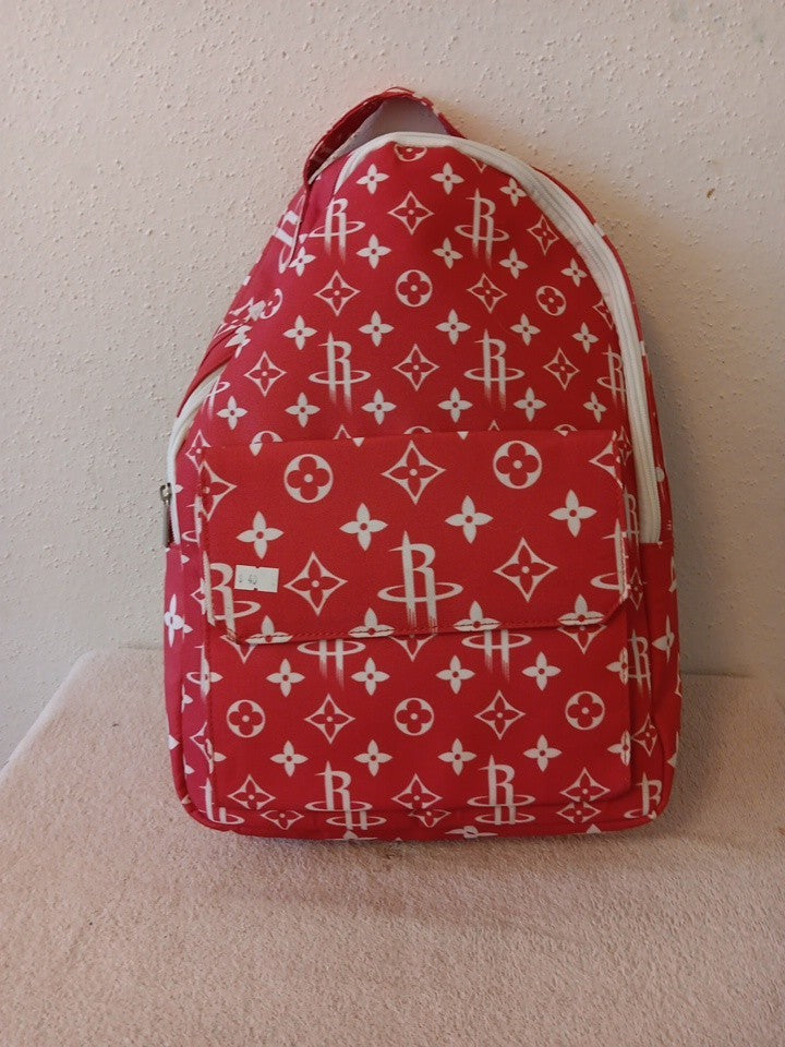Houst Rockets Canvas Backpack Red Custom Sample Product