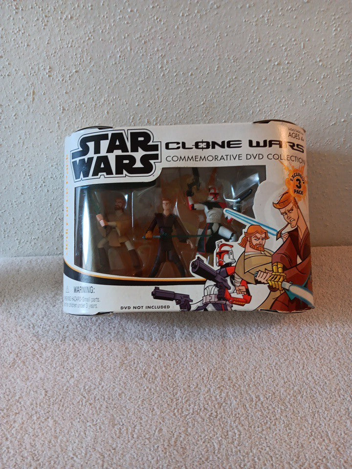 Star Wars Clone Wars Commemorative DVD collection Jedi Force 3-Pack