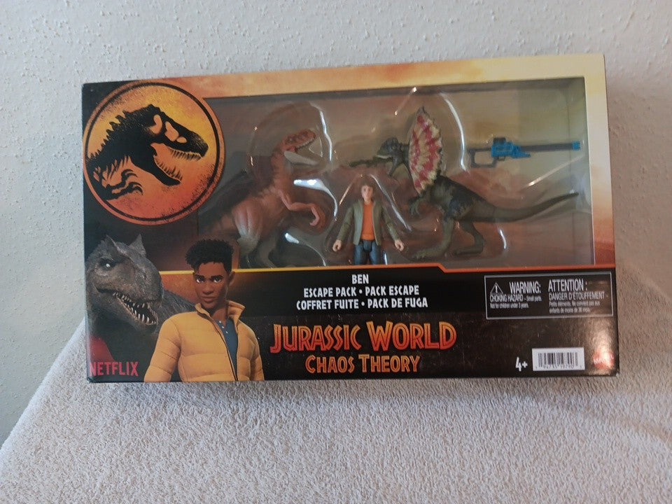 Jurassic World Chaos Theory Ben Escape Pack Dinosaur Set Mattel