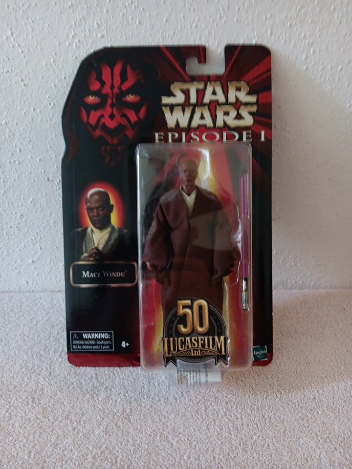 Star Wars Mace Windu Jedi Master Episode 1 Phantom Hasbro