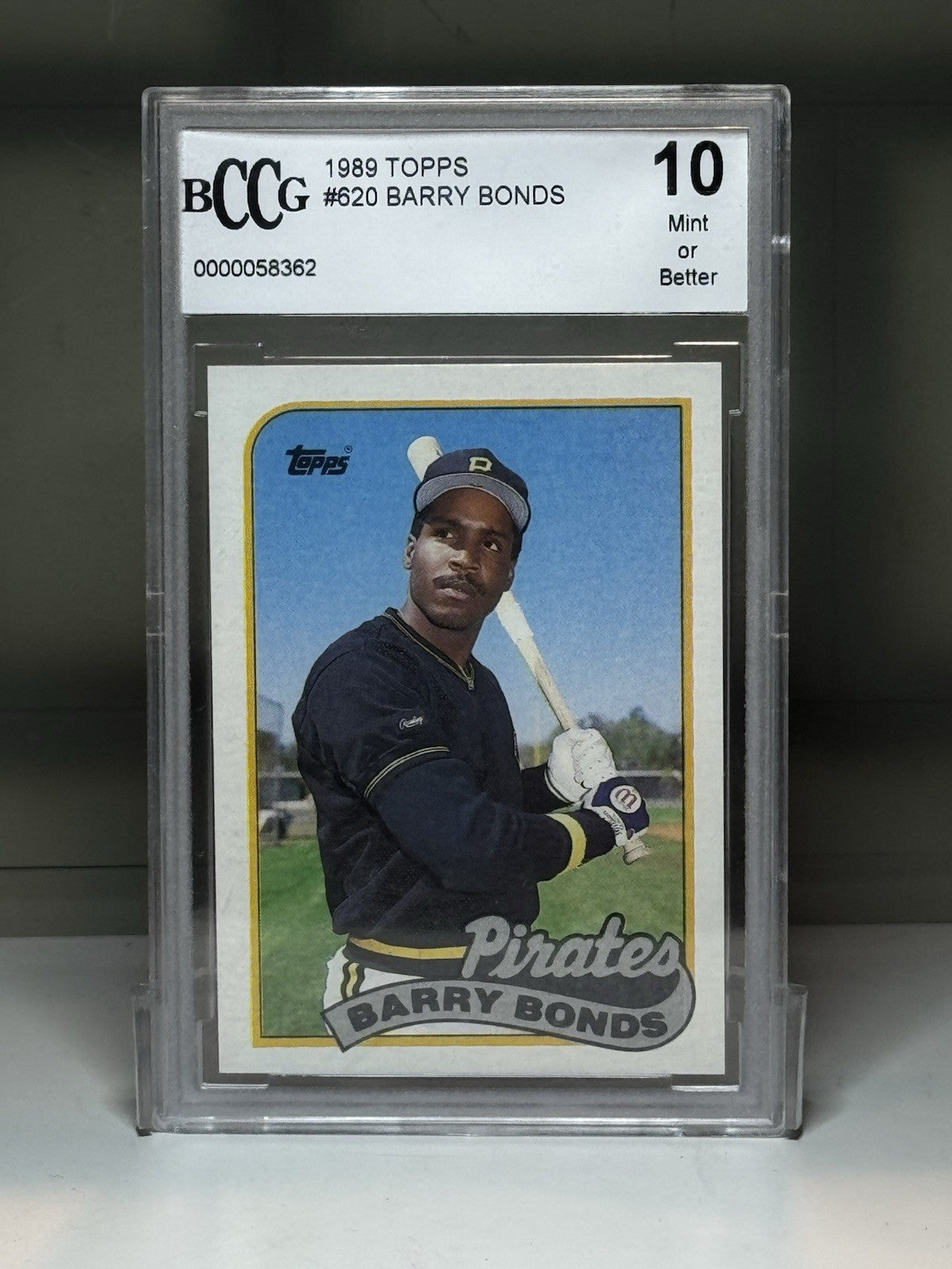 BARRY BONDS 1989 TOPPS #620 Graded 10 GEM MT PIRATES - MVP