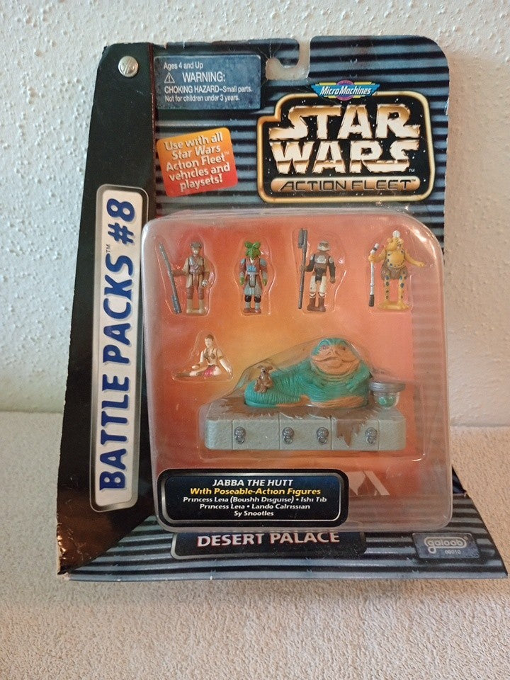 Galoob 1996 Micro Machines Star Wars Battle Packs #8 Desert Palace Box Damage