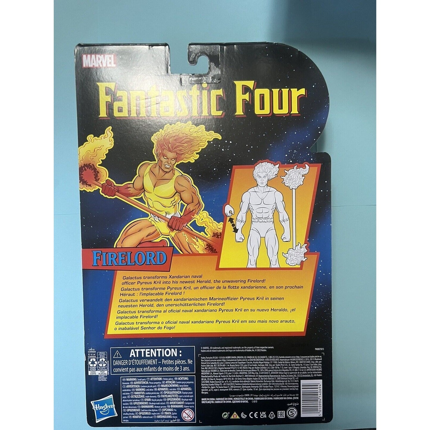 Marvel Legends Series Retro Fantastic Four FIRELORD 6" Action Figure Hasbro New