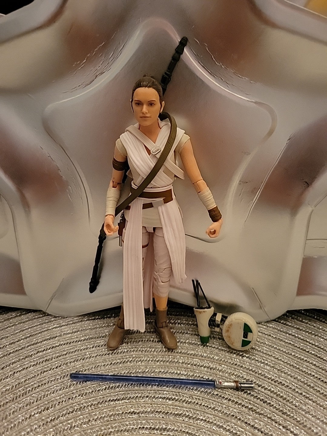 Star Wars Black Series Rey Skywalker D-0 Droid 6” Figure TFA #91 Complete