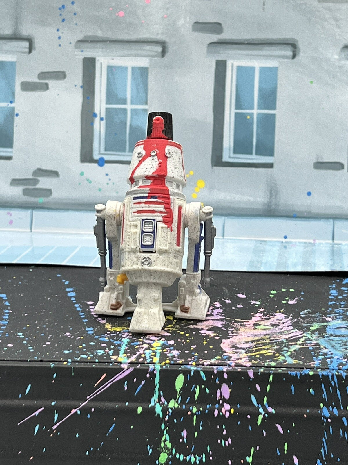 Custom R2-Spray2 Star Wars Black Series R5-D2 R2D2 graffiti spray can cap