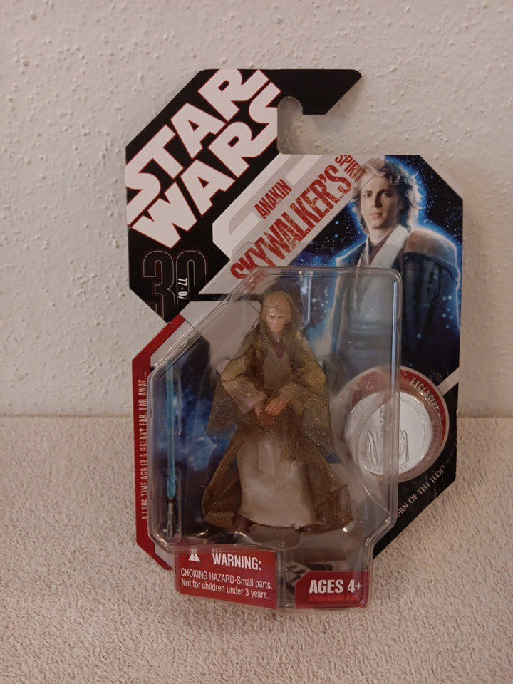 Hasbro Starwars 30th Anniversary #45 Anakin Skywalker W/Coin.