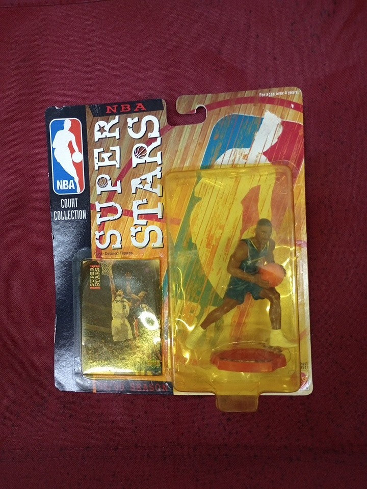 Mattel NBA Superstars Court Collection Shawn Kemp Cavs Figure With Card