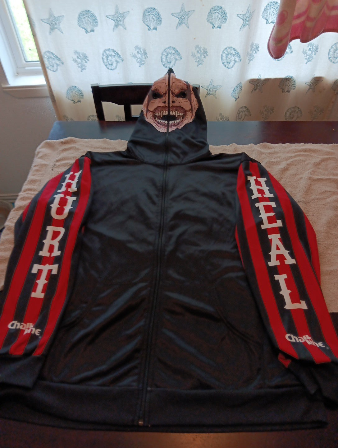 WWE Chalk Line jacket HURT AND HEAL HODIE WITH FACE The Fiend Bray Wyatt 4XL