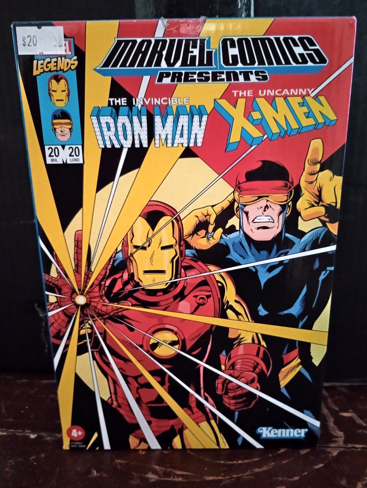 Hasbro Marvel Legends Retro Cyclops & Iron Man 3.75” Action Figure 2 Pack