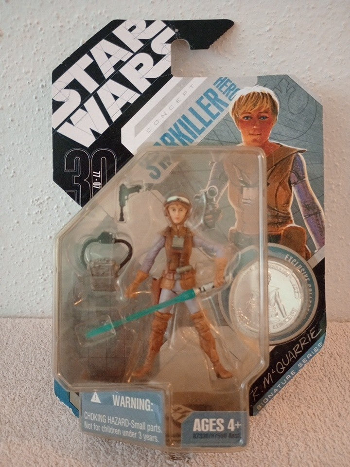 Star Wars 3.75" McQuarrie Concept Art Starkiller Hero Action Figure w/ Coin