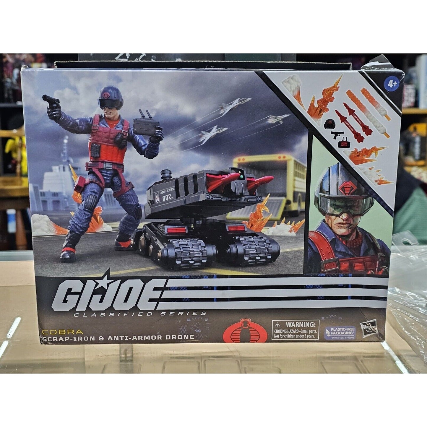 G.I. Joe Classified SCRAP IRON and Anit Armor Drone 6" Action Figure