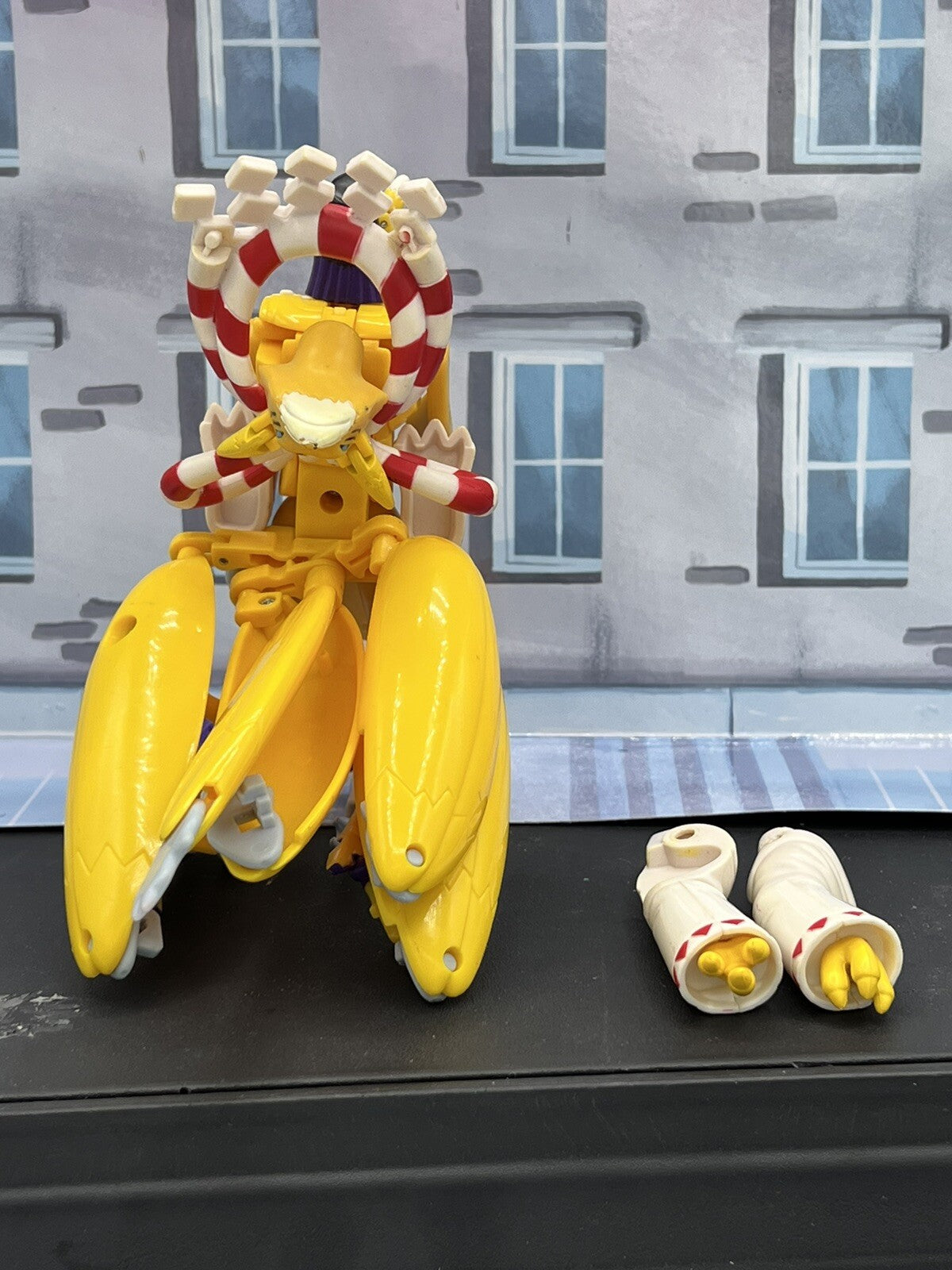 Digimon Digivolving Renamon to Kyubimon 6" Deluxe Figure Bandai 2001 READ!