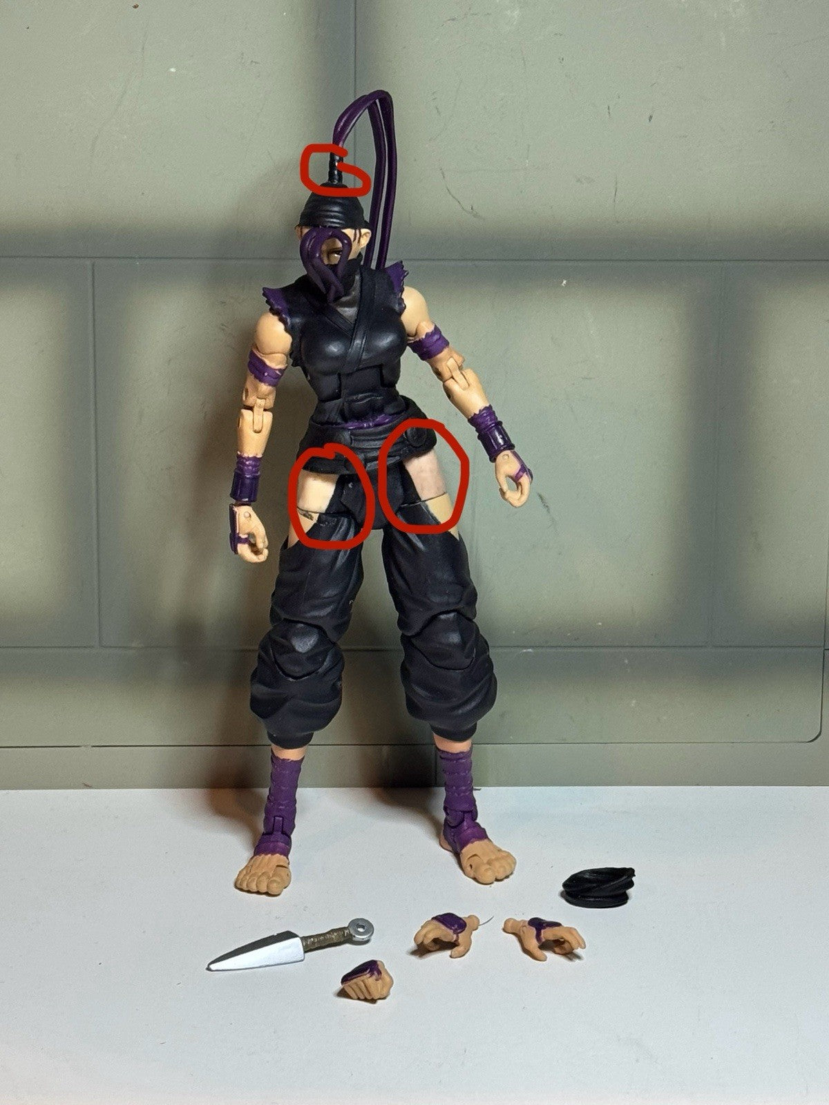 STREET FIGHTER Black Variant IBUKI SOTA Toys *REPAIRED*