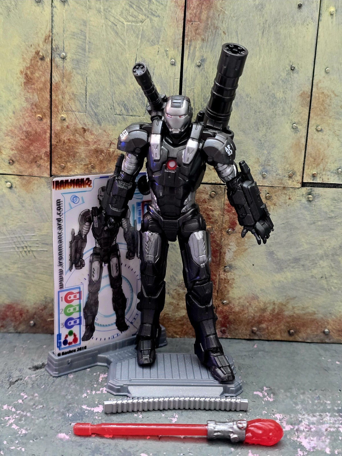 Marvel Universe WAR MACHINE Iron Man 2 Movie FIGURE 4"