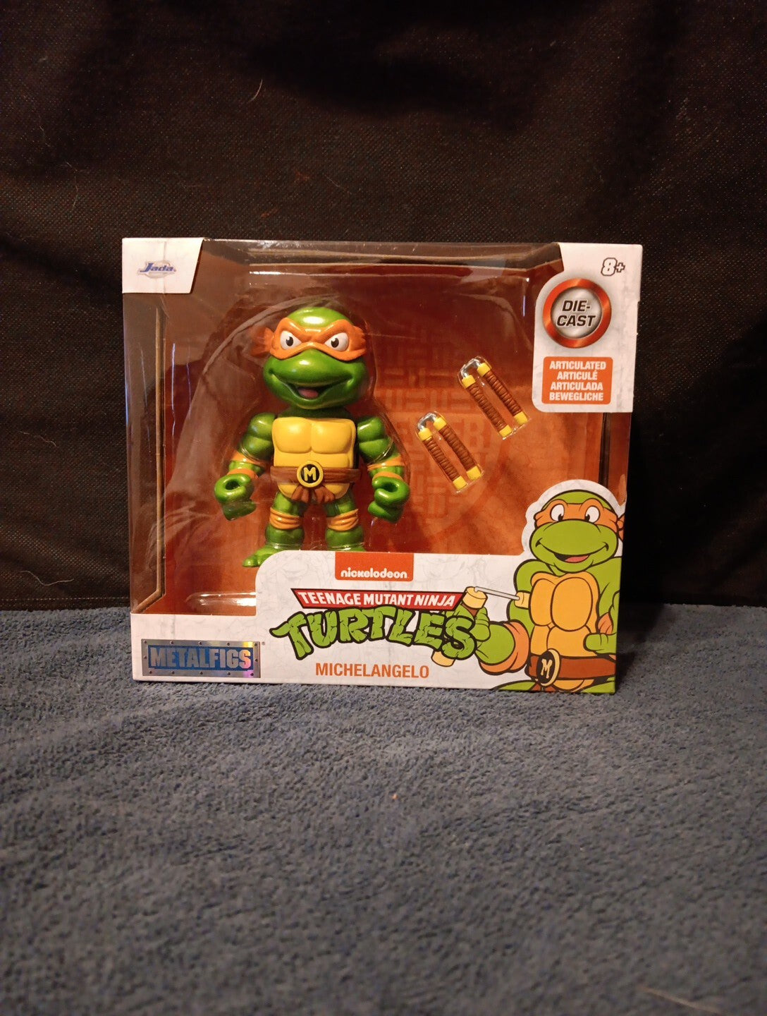 TMNT Teenage Mutant Ninja Turtles Michelangelo 4" Prime METALFIGS Jada Diecast