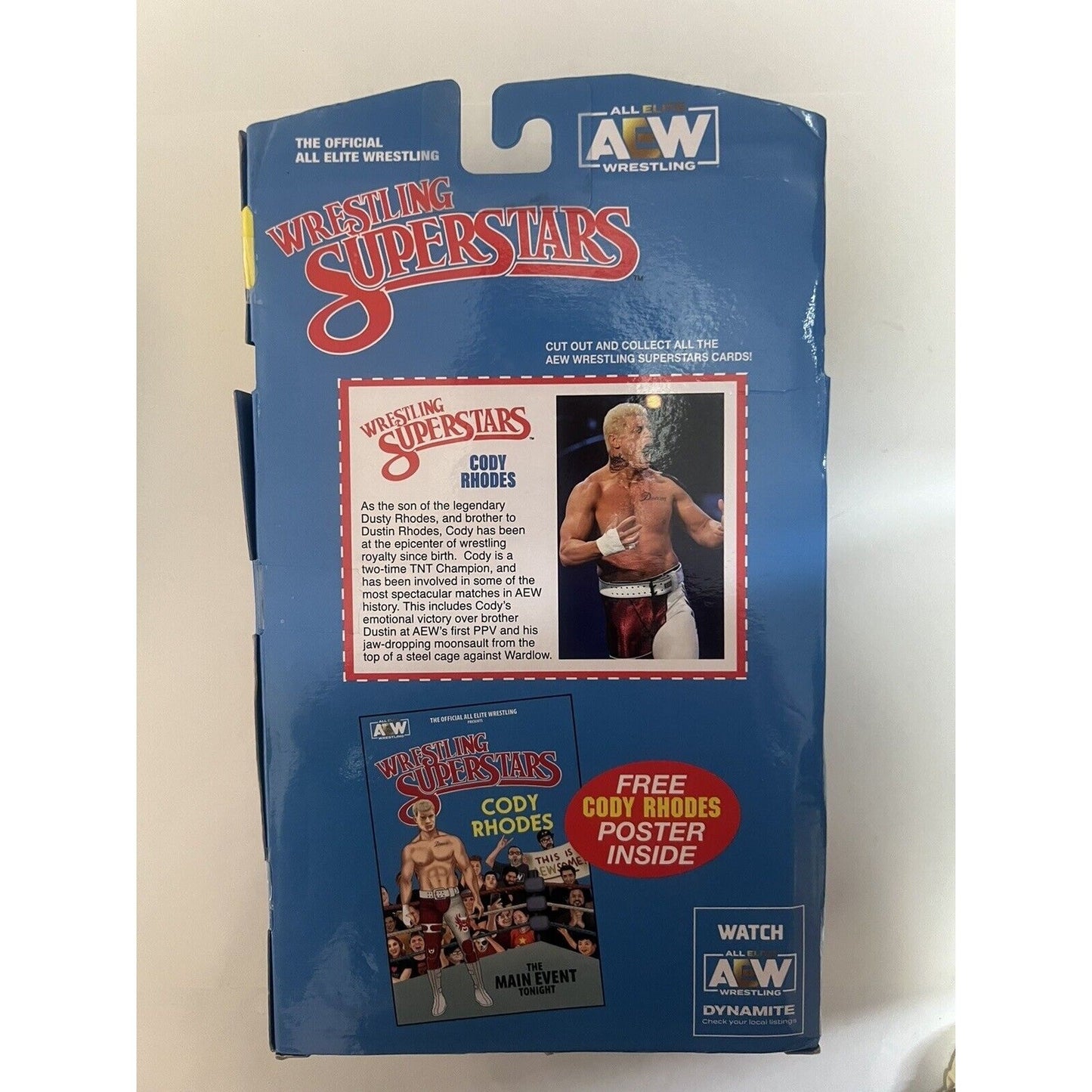 All Elite Wrestling Superstars — Cody Rhodes Action Figure with Poster