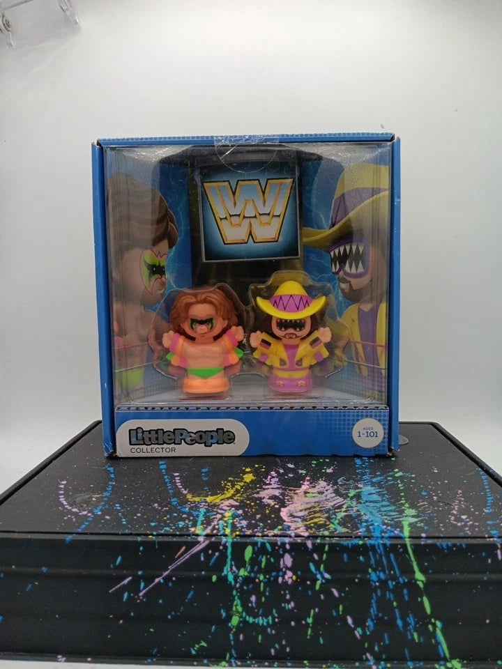 WWE Ultimate Warrior Macho Man Randy Savage Fisher Price Little People Collector