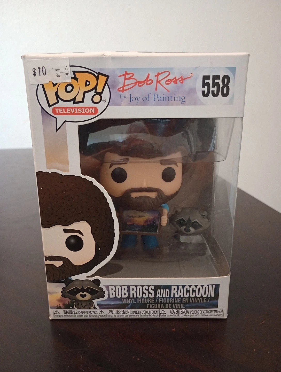 Funko POP Television The Joy Of Painting Bob Ross and Raccoon #558
