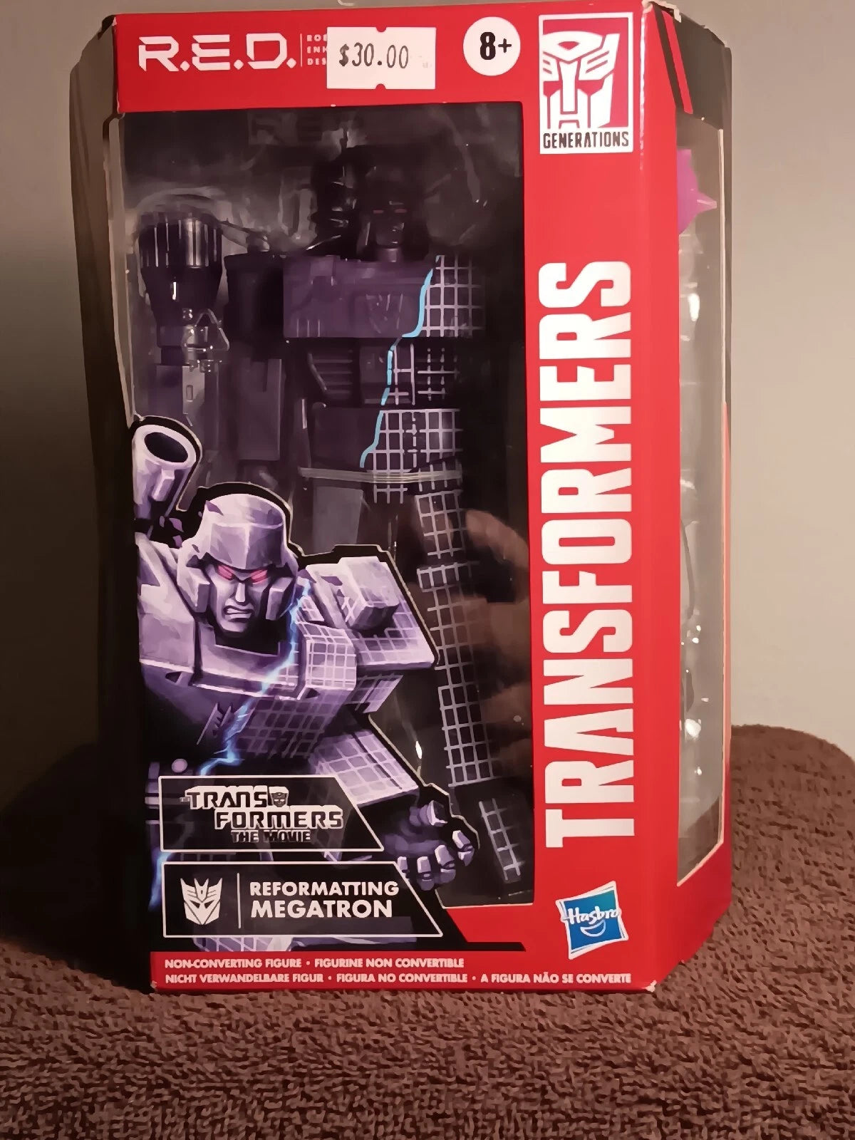 TRANSFORMERS GENERATIONS RED REFORMATTING MEGATRON WALMART EXCLUSIVE New In Box