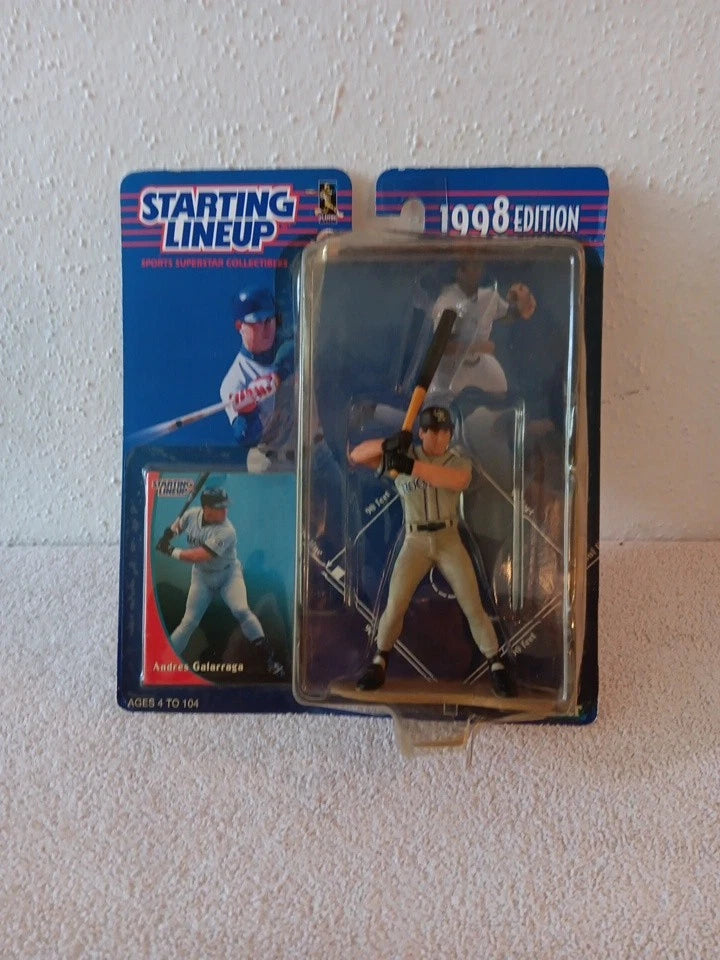 1998 Kenner Starting Line Up Andres Galarraga Figure Toy Colorado Rockies