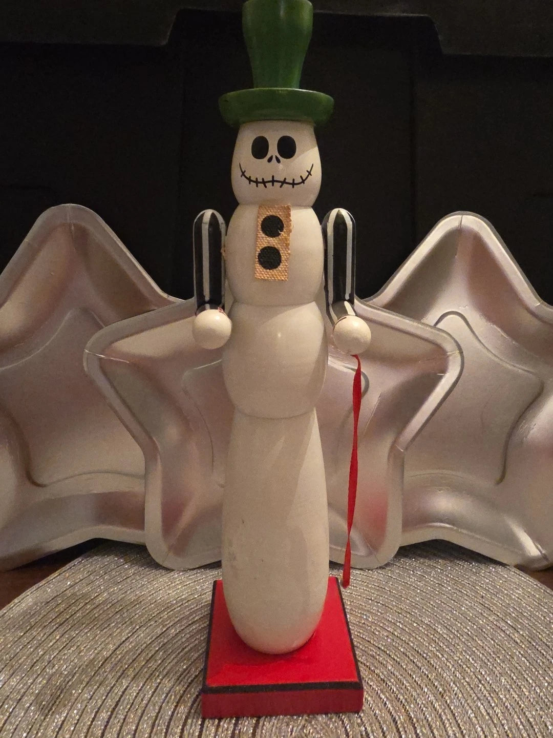 Disney The Nightmare Before Christmas Jack Skellington Snowman Nutcracker
