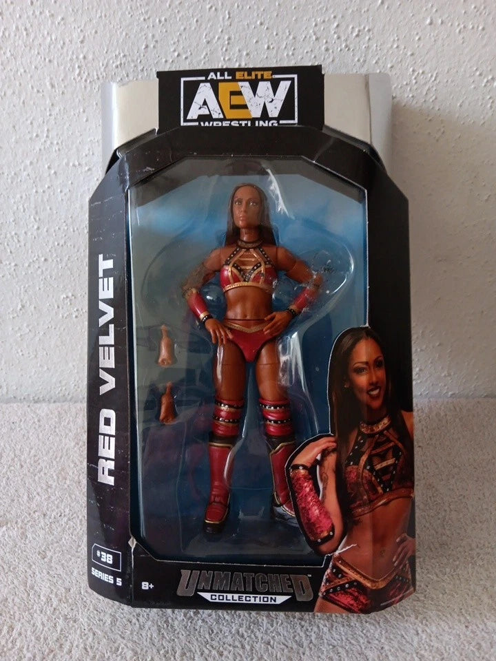 AEW Unmatched Series 5 #38 Red Velvet 6" Wrestling Action Figure Jazwares