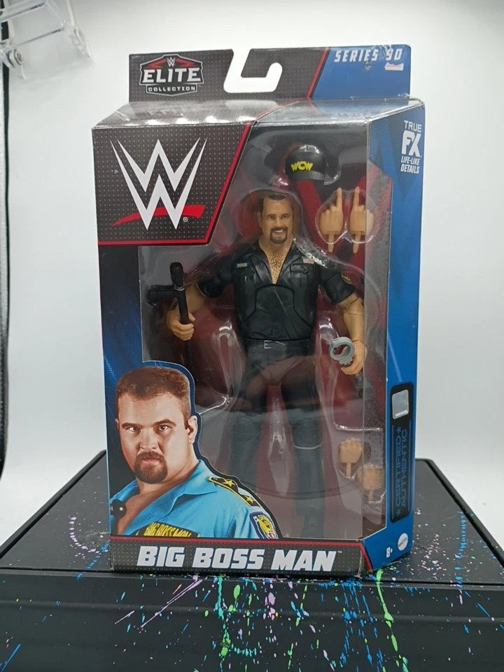 WWE Elite Collection Series 90 WCW Big Boss Man Black Mattel