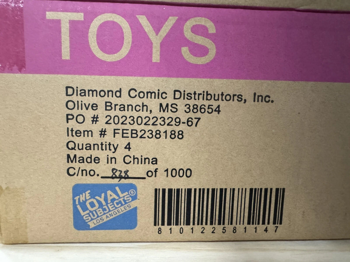 SDCC 2023 Loyal Subjects Battle Ready Tmnt 4 Pack BST AXN Unopened w/ Shipper