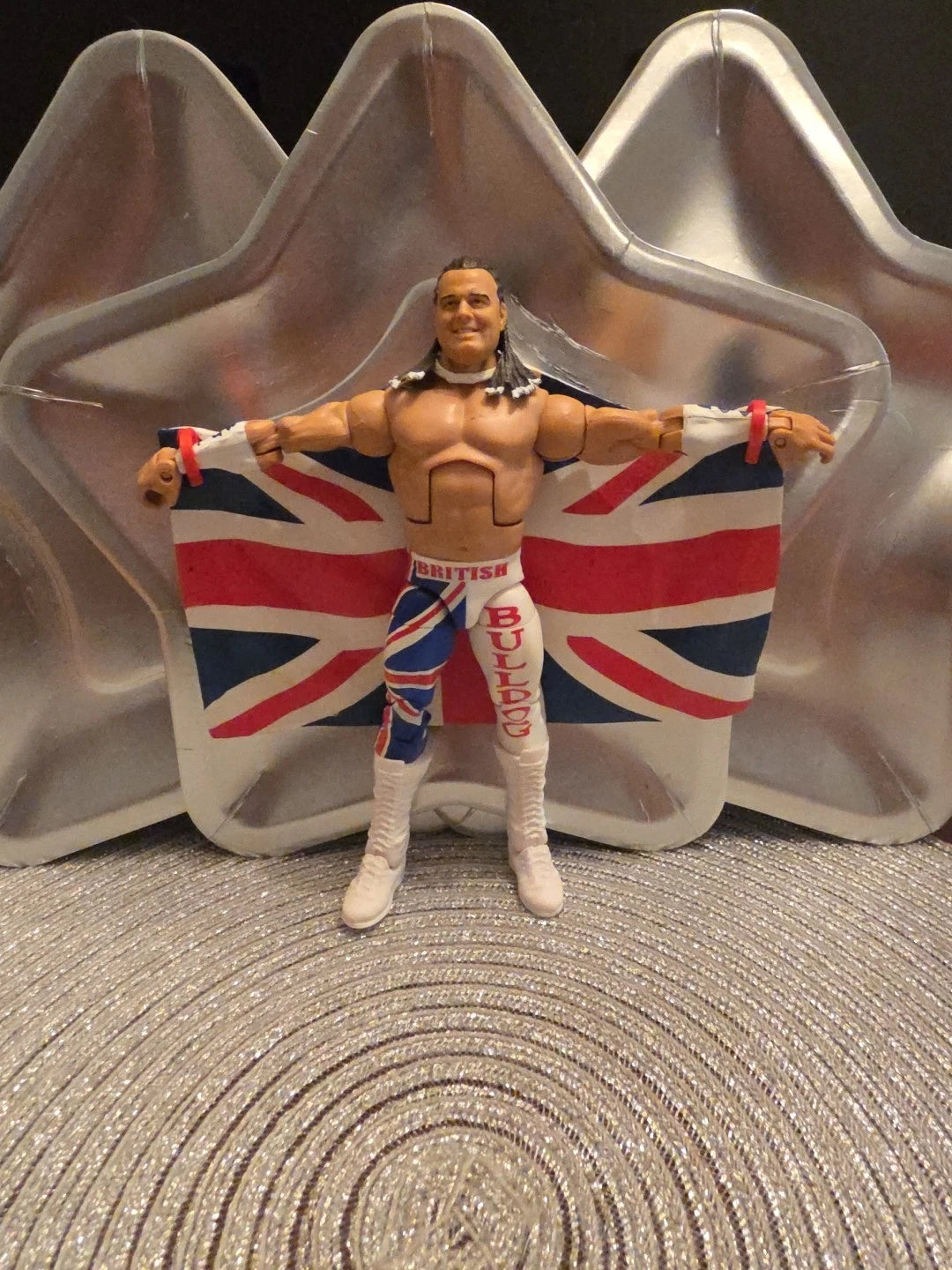 WWE Elite Mattel Flashback Series 39 British Bulldog Action Figure