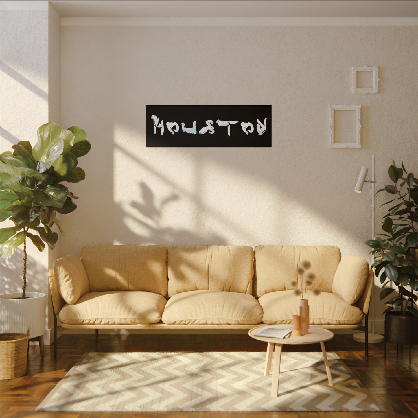 Houston Finger Lingo Matte Canvas Wall Art