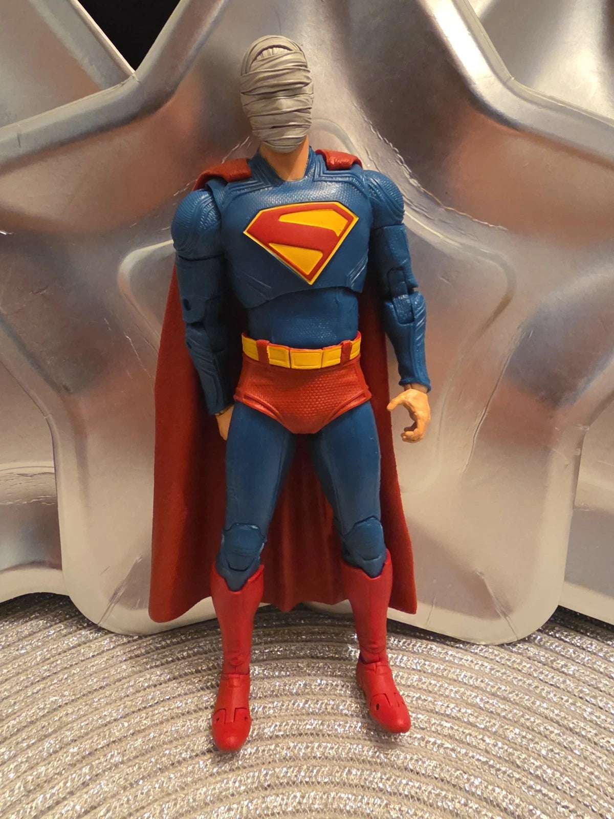 DC McFarlane Collector Edition SUPERMAN STRANGE LIVES MUMMY HEAD CUSTOM KITBASH