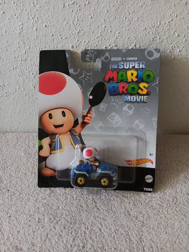 HOT WHEELS THE SUPER MARIO BROS. MOVIE TOAD CAR 1:64 SCALE MATTEL
